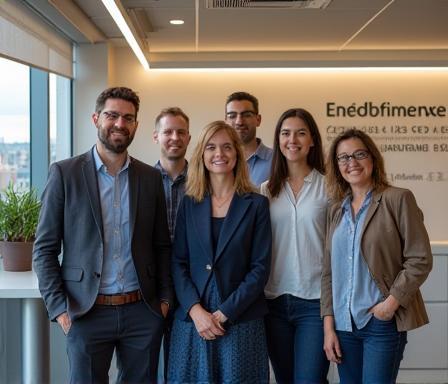 Photo de l’équipe Groupe Talentifrance dans les bureaux de Marseille